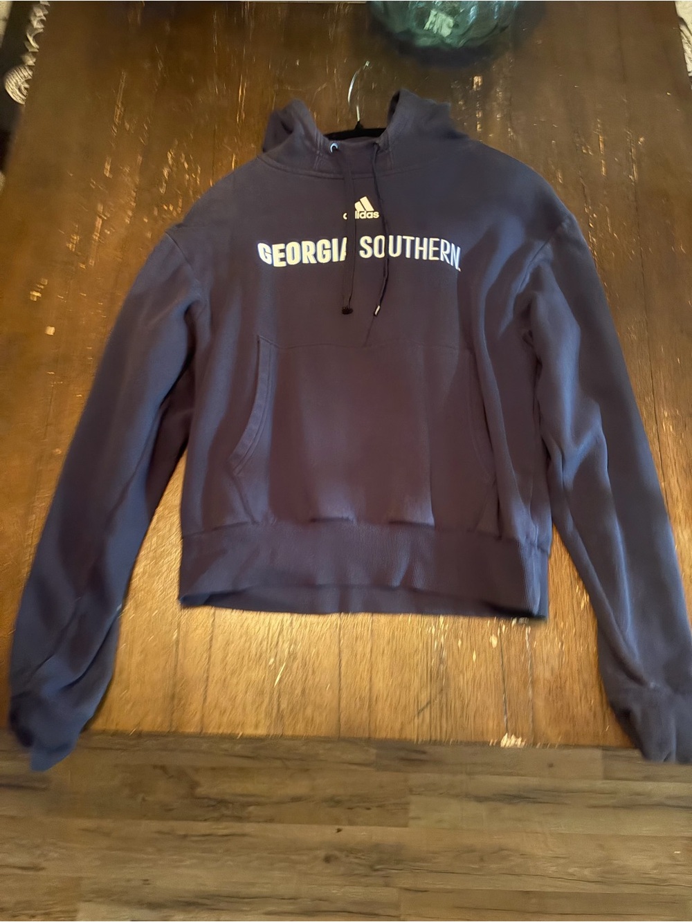adidas Navy Georgia Southern Crewneck Hoodie